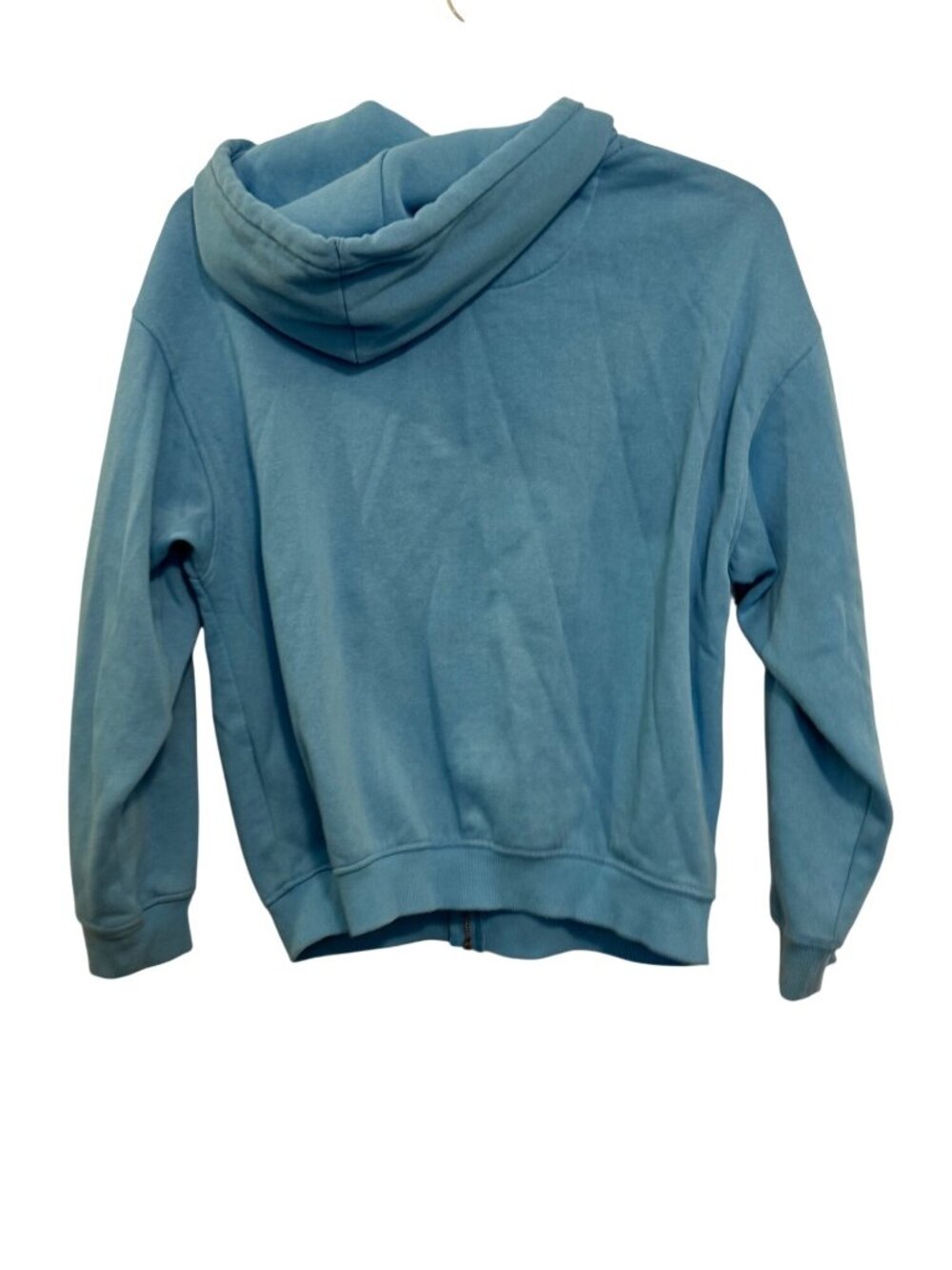Def Leppard Blue Zip-Up Hoodie With Leopard Graphic Divided By H&M Size S Cotton - Picture 2 of 8